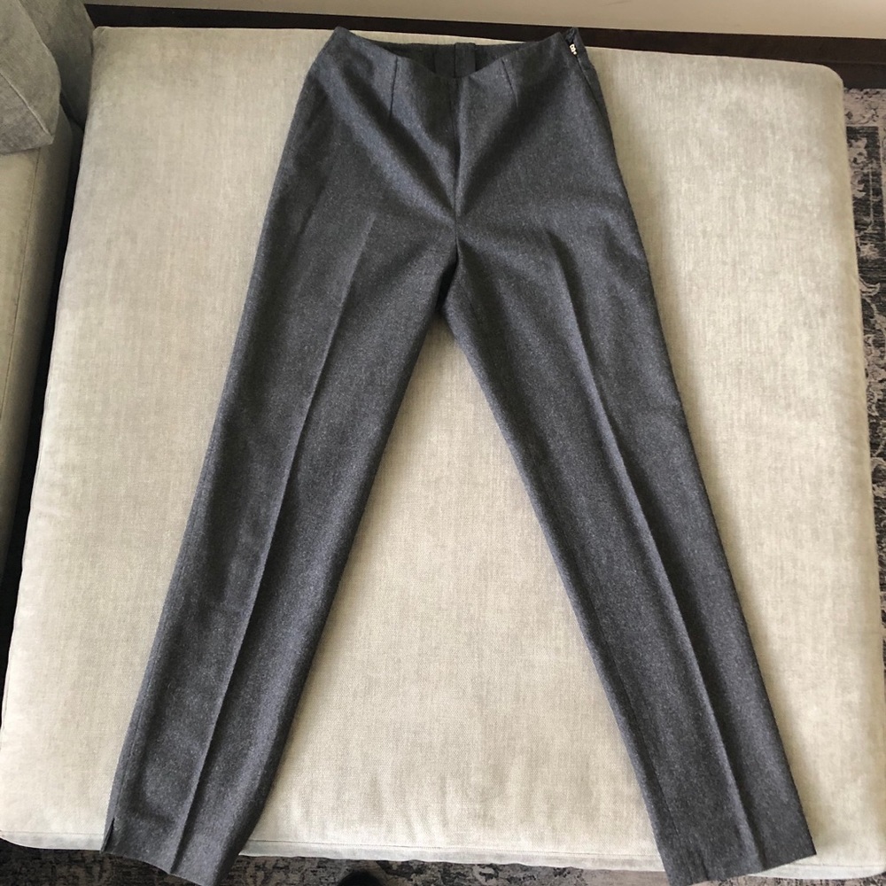 Bogner Cashmere/Wool Side-zip Pants  - Grey -Sz.4L